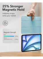 magnetic Case for iPad 10th/11th Generation Case 2022 Magnetic iPad 10 Case, Practical Magnetic Attachment, Two Way Trifold Stand, Lightweight Protection, Auto Sleep/Wake, Sky blue - Image 3