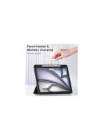 Case for iPad Air 13 Inch magnatic Case 2024, TPU Flexible Back Cover with Pencil Holder for iPad Air 13 M2, Support Pencil Pro Charging, Auto Wake/Sleep, Black - Image 4