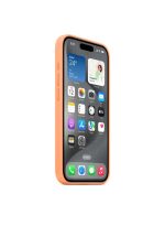 Apple iPhone 15 Pro Silicone Case with MagSafe - Orange Sorbet - Image 3