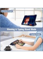 Case for iPad Pro 11 Case 2022/ 2021 /air4/air5 10.9 "/ ipad air6/air7 11" with Pencil Holder Premium Protective Case Cover with Soft TPU Back and Auto Sleep/Wake Feature for iPad Pro 11 comaptiple with (A2228 / A2231 / A2068 / A2230) , Navy blue - Image 6