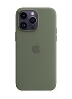 Apple iPhone 14 Pro Max Silicone Case With MagSafe Olive - Image 5