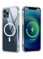 Magnetic Transparent Silicone TPU Case Compatible with Magsafe For Apple iPhone 14 pro max - clear - Image 2