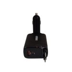 Onten  OTN-CW72 4-in-1 Retractable Car Charger - Output power 92W Lightning and USB-C cables, plus USB-A and USB-C ports