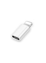 USB C to Lightning Adapter PD Fast Charge USB C Female to Lightning Male Type-C Cable to Lightning Converter -White