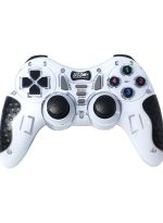 Zero Wireless Gamepad - 7 in 1 for PS1, PS2, PS3, Laptop, PC, USB, Android TV, Android Media Box - with battery - White Color