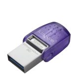 Kingston DataTraveler MicroDuo 3C 128GB USB-A/USB-C 200MB/s Flash Drive DataTraveler MicroDuo 128 GB