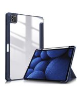 Case for iPad Pro 11 Case 2022/ 2021 /air4/air5 10.9 "/ ipad air6/air7 11" with Pencil Holder Premium Protective Case Cover with Soft TPU Back and Auto Sleep/Wake Feature for iPad Pro 11 comaptiple with (A2228 / A2231 / A2068 / A2230) , Navy blue