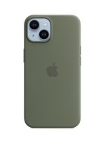 Apple iPhone 14 Silicone Case With MagSafe Olive