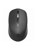 HP S1000 Plus Wireless USB Mouse, 2.4GHz Wireless Dongle, Up to 1600 DPI, Optical Sensor, Ambidextrous Design, Silent Clicks Black