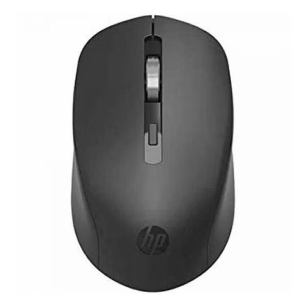 HP S1000 Plus Wireless USB Mouse, 2.4GHz Wireless Dongle, Up to 1600 DPI, Optical Sensor, Ambidextrous Design, Silent Clicks Black