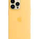 Apple iPhone 14 Pro Max Silicone Case with MagSafe Sunglow