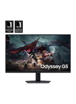 Samsung 32 inch Odyssey G5 DG502 Gaming Monitor, 2K QHD IPS Display, 180Hz Refresh Rate, 1ms (GtG) Response Time, AMD FreeSync Technology, 16.7m LS32DG502EMXUE Black