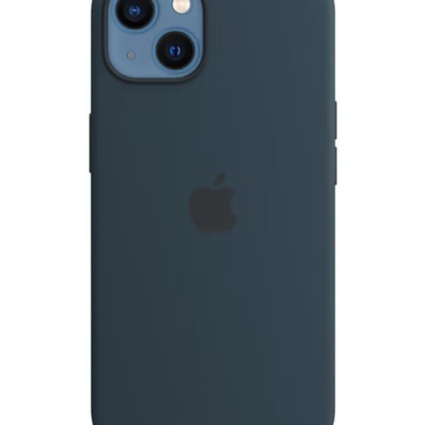 Apple iPhone 13 Silicone Case with MagSafe Abyss Blue