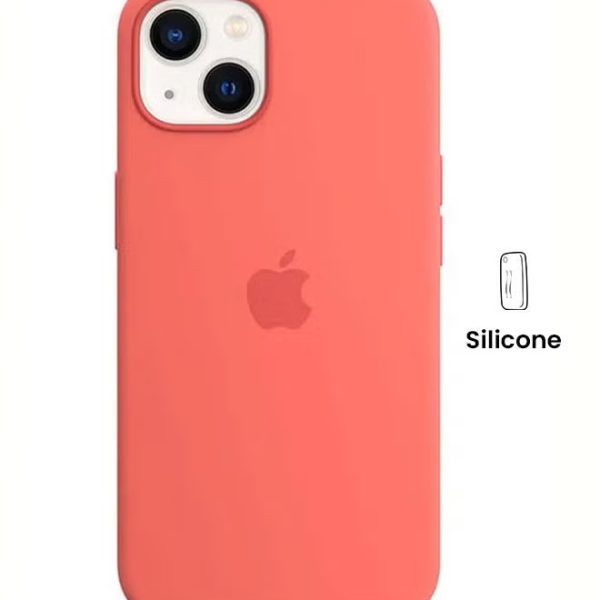 Apple iPhone 13 Silicone Case with MagSafe Pink Pomelo
