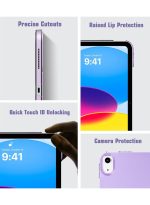 magnetic Case for iPad 10th/11th Generation Case 2022 Magnetic iPad 10 Case, Practical Magnetic Attachment, Two Way Trifold Stand, Lightweight Protection, Auto Sleep/Wake, purple - Image 7
