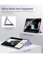magnetic Case for iPad 10th/11th Generation Case 2022 Magnetic iPad 10 Case, Practical Magnetic Attachment, Two Way Trifold Stand, Lightweight Protection, Auto Sleep/Wake, purple - Image 3