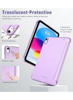 magnetic Case for iPad 10th/11th Generation Case 2022 Magnetic iPad 10 Case, Practical Magnetic Attachment, Two Way Trifold Stand, Lightweight Protection, Auto Sleep/Wake, purple - Image 6