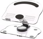 S882 Tablet and Laptop Holder, Foldable Acrylic Desk Mount Stand, Features a Spiral Design for Easy Rotation, Rotates 360 Degrees, 180 Angles
