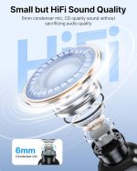 BOYA BOYALINK 3 Wireless Lavalier Microphone for iPhone/Android/Camera/PC/Tablets,AI Noise Cancellation, 48kHz/24Bit Studio Sound,APP Control, 984ft 6h Battery for Vlogging Interview(No Charging Case) - Image 3