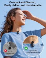 BOYA mini Wireless Lavalier Microphone for Android/iPhone 15/16,USB-C Plug & Play, 328ft 6H Battery, 3-Level AI Noise Reduction,AI Voice Changer for YouTube/TikTok/Recording (2TX+1RX,No Charging Case) - Image 6