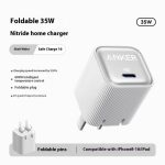 ANKER A2339 35W IQ Nano Charger  GaN USB C PD Fast Charging Compact Adaptor  Smart Safe Travel Power Plug - White - Image 2