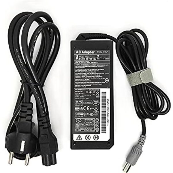 Power adapter and charger compatible with Lenovo laptops, 20V 3.25A 65W - USB DC connector