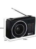 IS-R807AC Portable Multi-Frequency Modulation Recharging Family Receiver FM AM Stereo Radio Home Radio With BT Speaker - Image 4