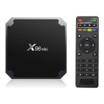 Mini Smart Android 7.1.2 Tv Box Amlogic S905W Quad Core H.265 Support 2.4Ghz Wifi 4K H.265 100M Lan 2Gb Ram + 16Gb Rom Media Player AZ-8451 Black