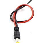 Dc Power Male Connector For Cctv Camera Power Black