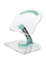 S882 Tablet and Laptop Holder, Foldable Acrylic Desk Mount Stand, Features a Spiral Design for Easy Rotation, Rotates 360 Degrees, 180 Angles - Image 2