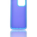 Back protection cover made of plastic for Apple iPhone 15 Pro max with a frame inside to protect the phone - Purple