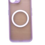 Magnetic Case for iPhone 16e, Compatible with Wireless Charging [Silky Touch] [Matte PC Back] TPU Bumper Shockproof Slim Thin Phone Case - Purple
