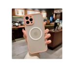 Magnetic Case for iPhone 16 pro max, Compatible with Wireless Charging [Silky Touch] [Matte PC Back] TPU Bumper Shockproof Slim Thin Phone Case - Pink