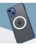 Magnetic Case for iPhone 11 , Compatible with Wireless Charging [Silky Touch] [Matte PC Back] TPU Bumper Shockproof Slim Thin Phone - Blue - Image 3