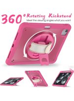 Case for iPad Air 11 inch M3/M2(2025/2024) and Air 5th/4th Generation 10.9‘’ & Pro 11inch 4th/3rd/2nd/1st(22/21/20/18) Cover with Pencil Holder,Screen Protector,Hand Stand, pen, Pink - Image 3