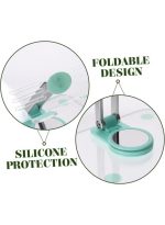 S882 Tablet and Laptop Holder, Foldable Acrylic Desk Mount Stand, Features a Spiral Design for Easy Rotation, Rotates 360 Degrees, 180 Angles - Image 3