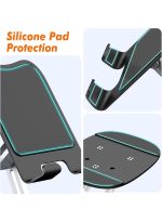Q17-L Metal Cell Phone Stand for Desk, Adjustable Foldable Desktop Phone Holder, 360 Degree Rotating Phone Stand for Recording - Image 4