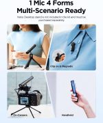 BOYA Magic-02 Wireless Lavalier Microphone, 30Hrs Battery,328FT LOS Range,Safety Track&Limiter,4-in1 Mini Lapel Wireless Mic for Android iPhone Camera Laptop PC, Ai Noise Reduction for TikTok YouTube - Image 7