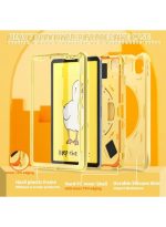 Case for iPad (A16) 11th 10th Generation 10.9" for Kids Boys, Heavy Duty Rugged Cute Cartoon Duck Cover with pen+Swivel Stand+Handle Strap, Yellow - Image 2