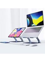 T628 Gaming Laptop Stand with Large Adjustable Cooling Fan and 360-Degree Rotation - silver - Image 4