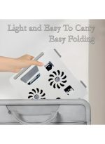 YL-906 Aluminium Tabletop Laptop Stand with Double Fan 360 Degree Rotating Adjustable Ergonomic Foldable Portable Laptop Universal Holder for Notebook, Mac Book, Laptops (25-cm,Silver) - Image 3