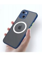 Magnetic Case for iPhone 11 , Compatible with Wireless Charging [Silky Touch] [Matte PC Back] TPU Bumper Shockproof Slim Thin Phone - Blue - Image 2