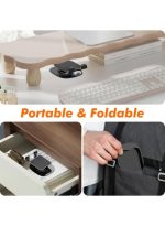 Q17-L Metal Cell Phone Stand for Desk, Adjustable Foldable Desktop Phone Holder, 360 Degree Rotating Phone Stand for Recording - Image 2