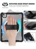 Case for iPad Air 11 inch M3/M2(2025/2024) and Air 5th/4th Generation 10.9‘’ & Pro 11inch 4th/3rd/2nd/1st(22/21/20/18) Cover with Pencil Holder,Screen Protector,Hand Stand, pen, Black - Image 6