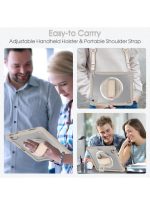 Case for iPad Air 11 inch M3/M2(2025/2024) and Air 5th/4th Generation 10.9‘’ & Pro 11inch 4th/3rd/2nd/1st(22/21/20/18) Cover with Pencil Holder,Screen Protector,Hand Stand, pen, Grey - Image 3