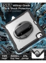 Case for iPad Air 11 inch M3/M2(2025/2024) and Air 5th/4th Generation 10.9‘’ & Pro 11inch 4th/3rd/2nd/1st(22/21/20/18) Cover with Pencil Holder,Screen Protector,Hand Stand, pen, Black - Image 7