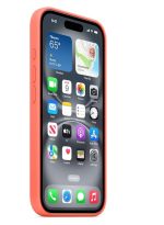 Apple Apple iPhone 16 Silicone Case with MagSafe Tangerine - Image 3
