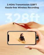 BOYA Magic-02 Wireless Lavalier Microphone, 30Hrs Battery,328FT LOS Range,Safety Track&Limiter,4-in1 Mini Lapel Wireless Mic for Android iPhone Camera Laptop PC, Ai Noise Reduction for TikTok YouTube - Image 4