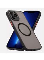 Magnetic Case for iPhone 11 pro max , Compatible with Wireless Charging [Silky Touch] [Matte PC Back] TPU Bumper Shockproof Slim Thin Phone - Black