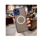 Magnetic Case for iPhone 16 pro , Compatible with Wireless Charging [Silky Touch] [Matte PC Back] TPU Bumper Shockproof Slim Thin Phone Case - blue